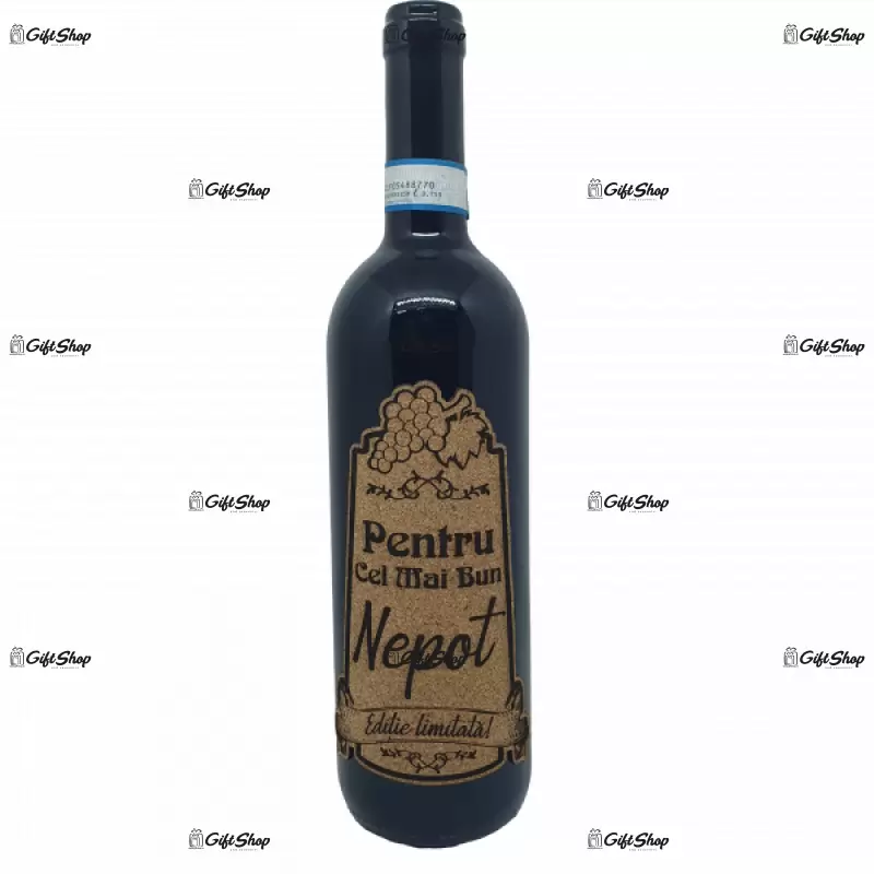 Pentru cel mai bun nepot, editie limitata, vin rosu cabernet sauvignon, demisec, 750ml, 13.5% alcool