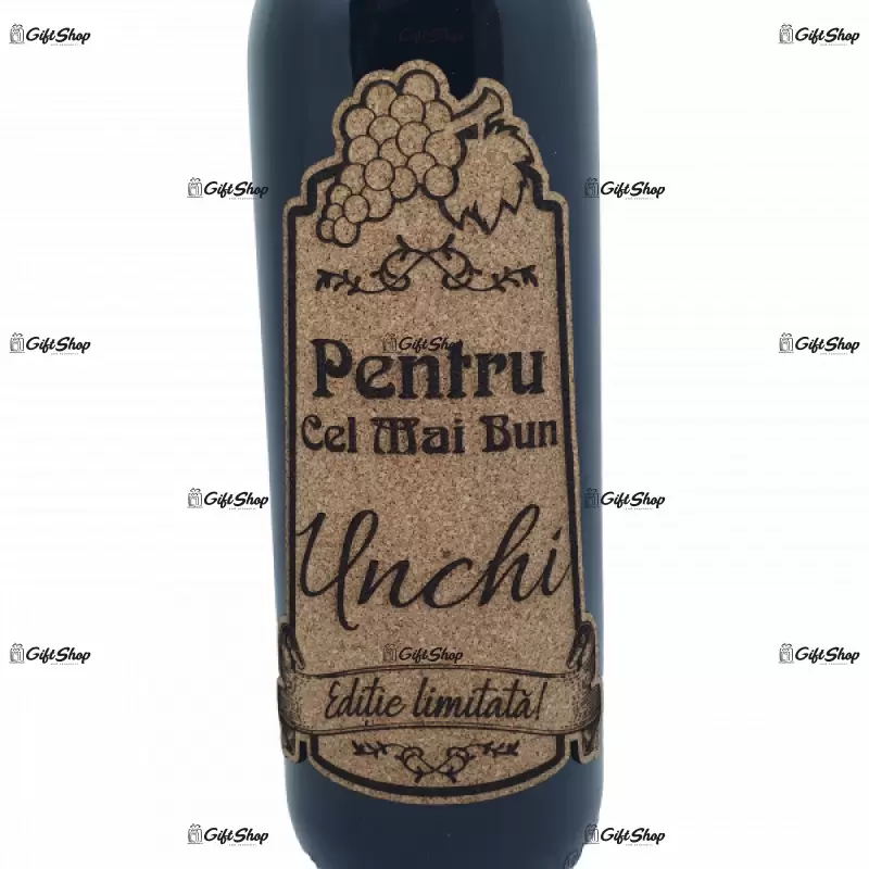Pentru cel mai bun unchi, editie limitata, vin rosu cabernet sauvignon, demisec, 750ml, 13.5% alcool