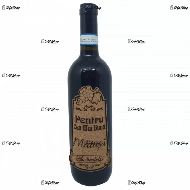 Pentru cea mai buna matusa, editie limitata, vin rosu cabernet sauvignon, demisec, 750ml, 13.5% alcool