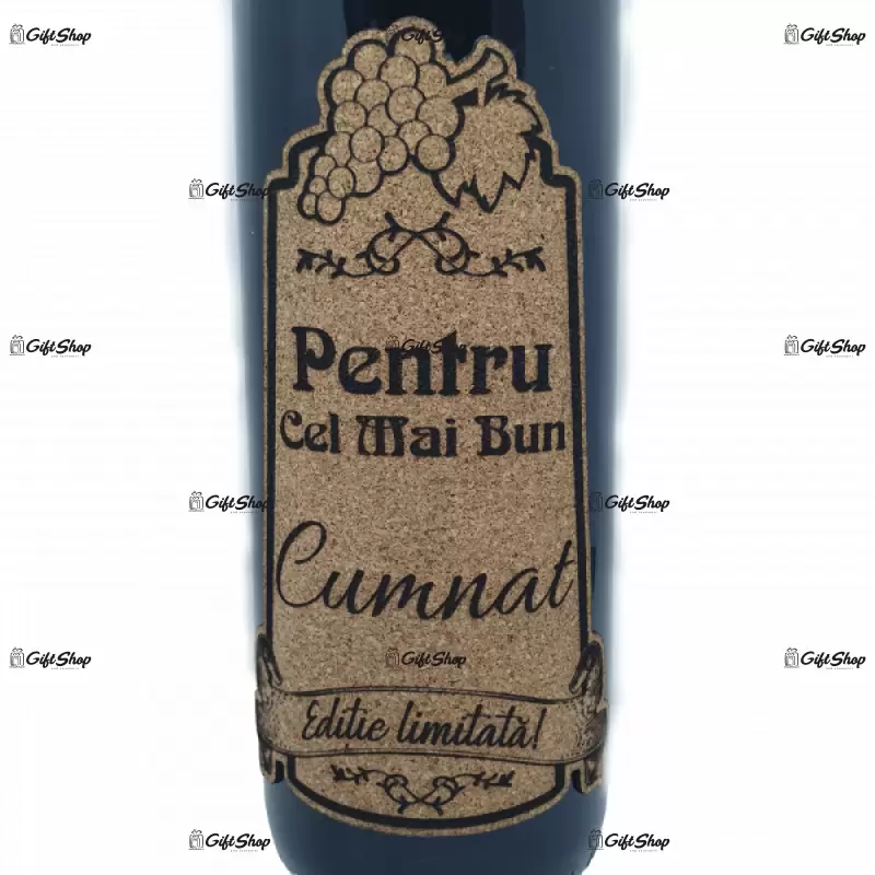 Pentru cel mai bun cumnat, editie limitata, vin rosu cabernet sauvignon, demisec, 750ml, 13.5% alcool