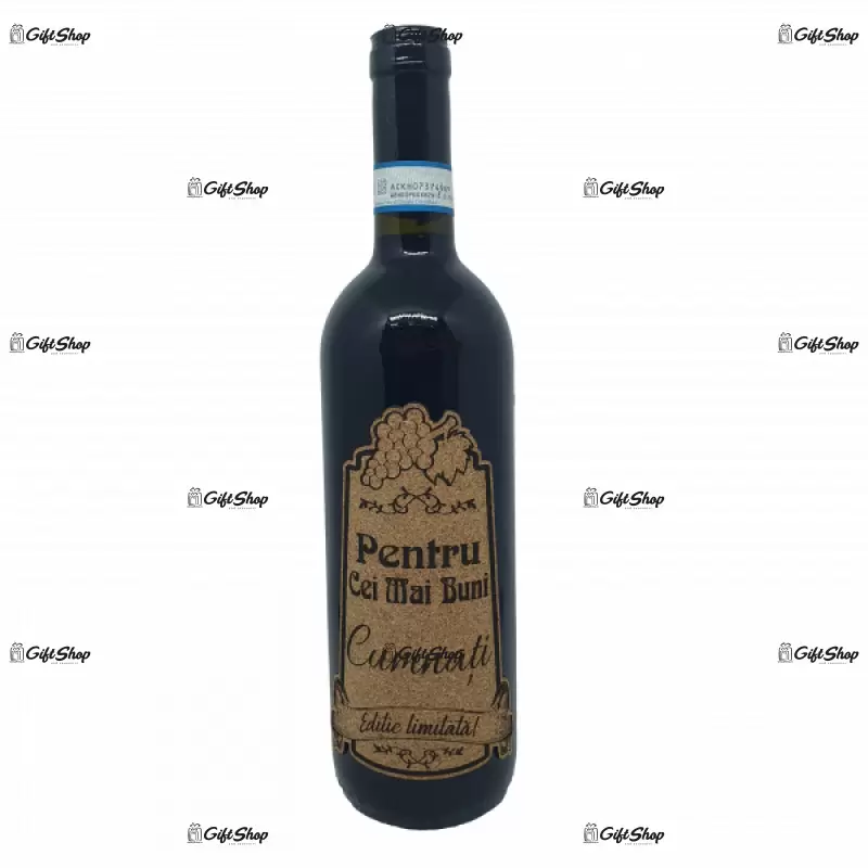 Pentru cei mai buni cumnati, editie limitata, vin rosu cabernet sauvignon, demisec, 750ml, 13.5% alcool