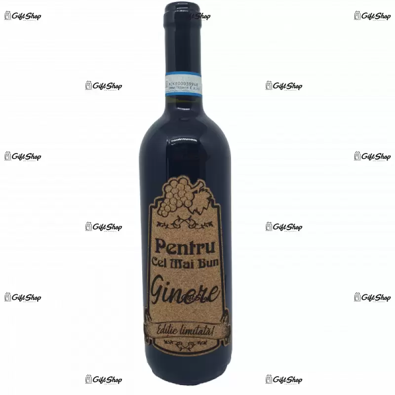 Pentru cel mai bun ginere, editie limitata, vin rosu cabernet sauvignon, demisec, 750ml, 13.5% alcool