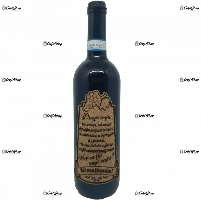 Dragi nostri vreti sa fiti nasii nostri, editie limitata, vin rosu cabernet sauvignon, demisec, 750ml, 13.5% alcool