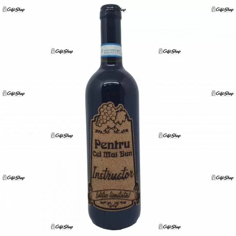Pentru cel mai bun instructor, editie limitata, vin rosu cabernet sauvignon, demisec, 750ml, 13.5% alcool