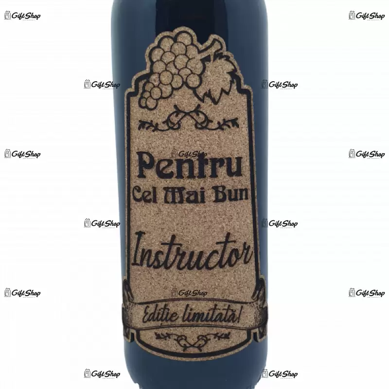 Pentru cel mai bun instructor, editie limitata, vin rosu cabernet sauvignon, demisec, 750ml, 13.5% alcool