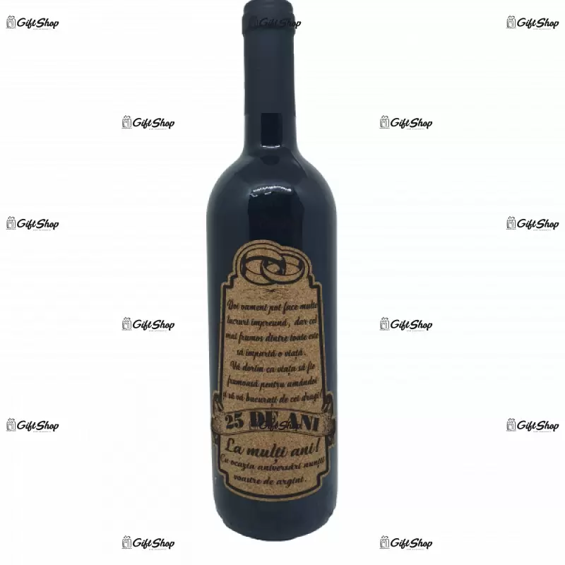 Doi oameni pot face multe in 25 de ani, editie limitata, vin rosu cabernet sauvignon, demisec, 750ml, 13.5% alcool