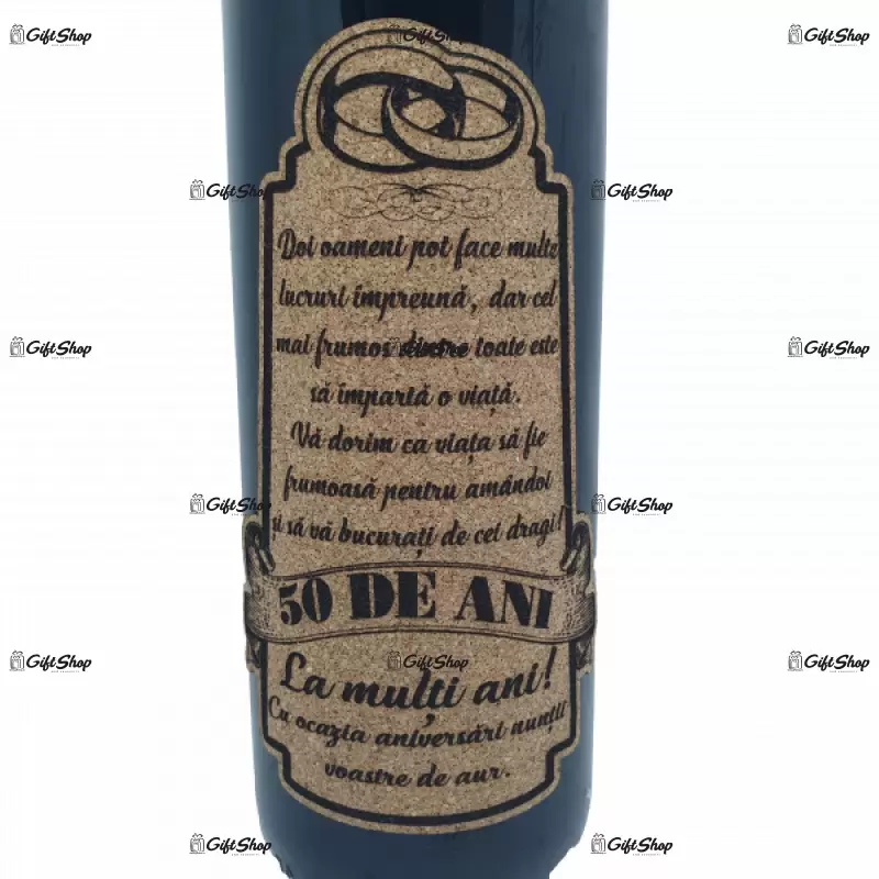 Doi oameni pot face multe in 50 de ani, editie limitata, rosu cabernet sauvignon, demisec, 750ml, 13.5% alcool