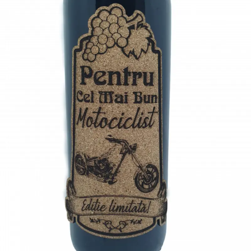 Pentru cel mai bun motociclist retro, eticheta pluta cu mesaj