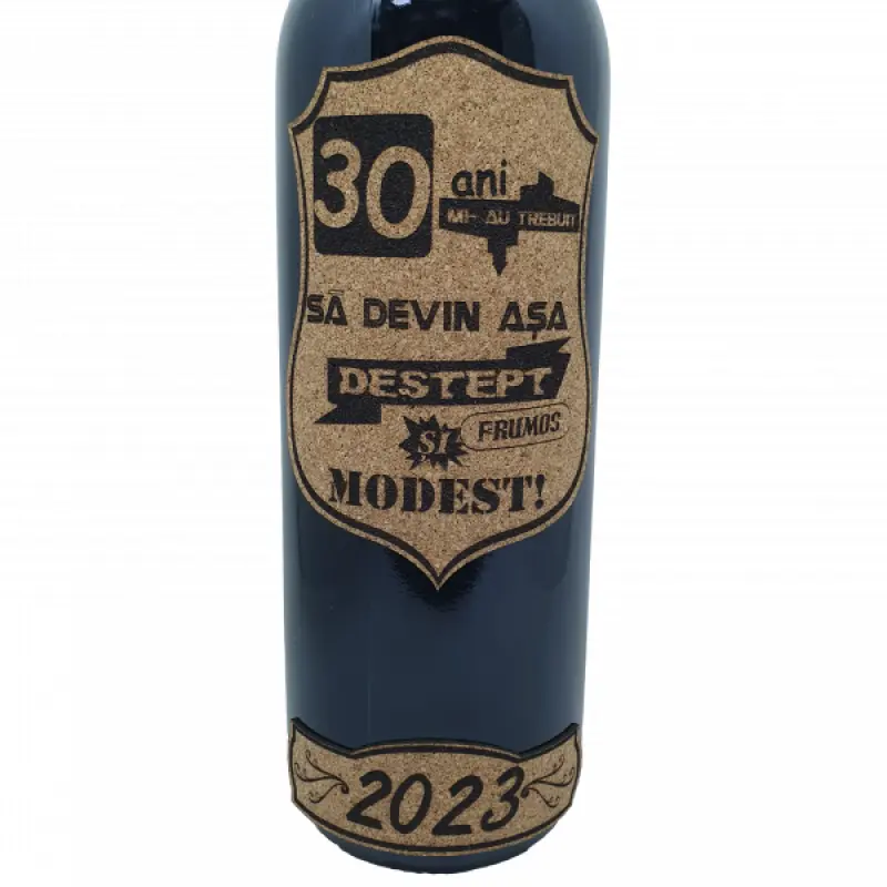 30 de ani mi-au trebuit sa devin asa destept, eticheta pluta cu mesaj