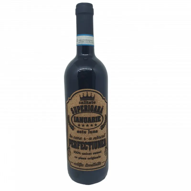 Ianuarie este luna in care s-a nascut perfectiunea, eticheta pluta cu mesaj