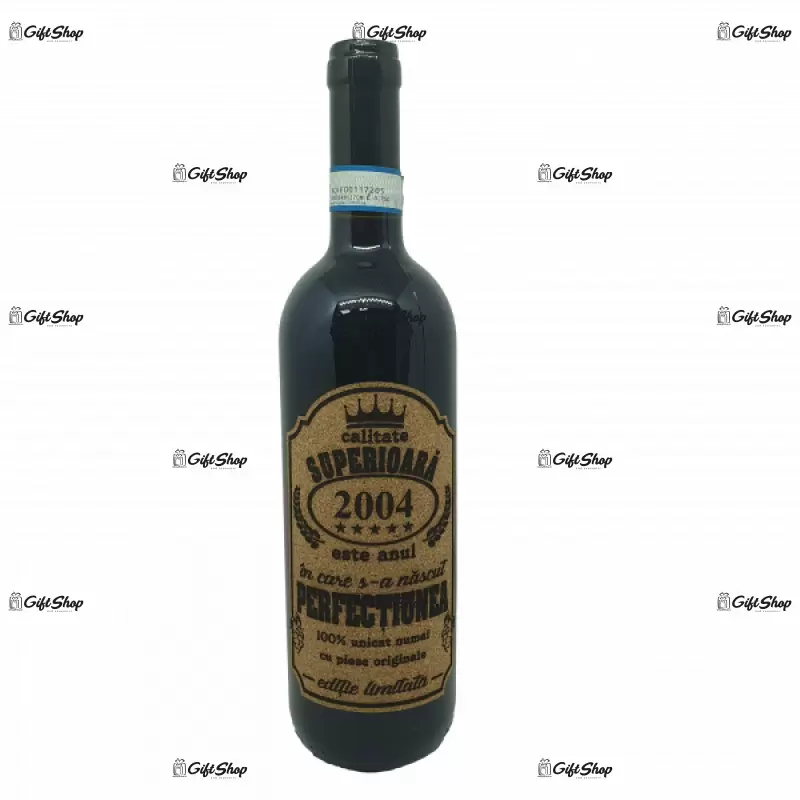 2004 este anul in care s-a nascut perfectiunea, editie limitata, vin rosu cabernet sauvignon, demisec, 750ml, 13.5% alcool
