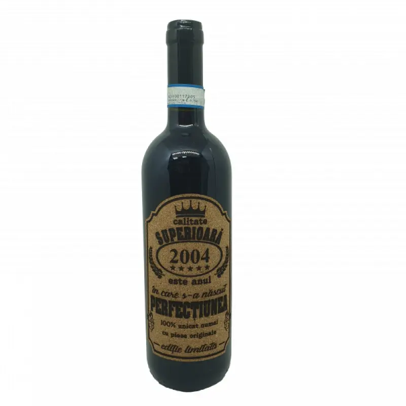 2004 este anul in care s-a nascut perfectiunea, eticheta pluta cu mesaj