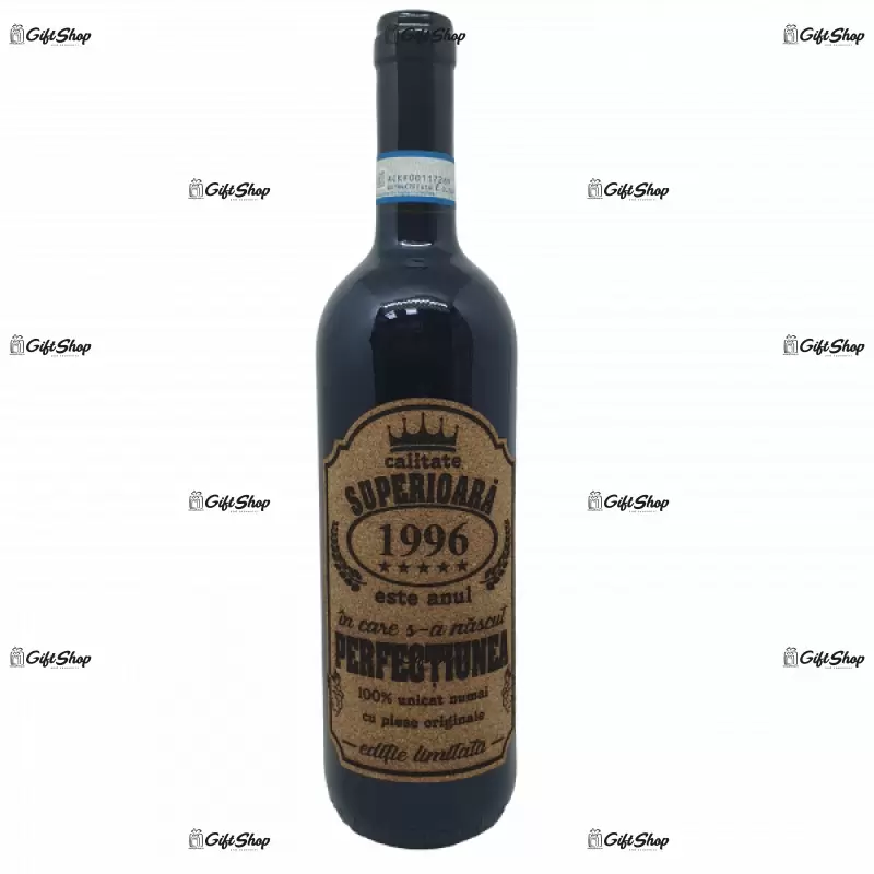 1996 este anul in care s-a nascut perfectiunea, editie limitata, vin rosu cabernet sauvignon, demisec, 750ml, 13.5% alcool
