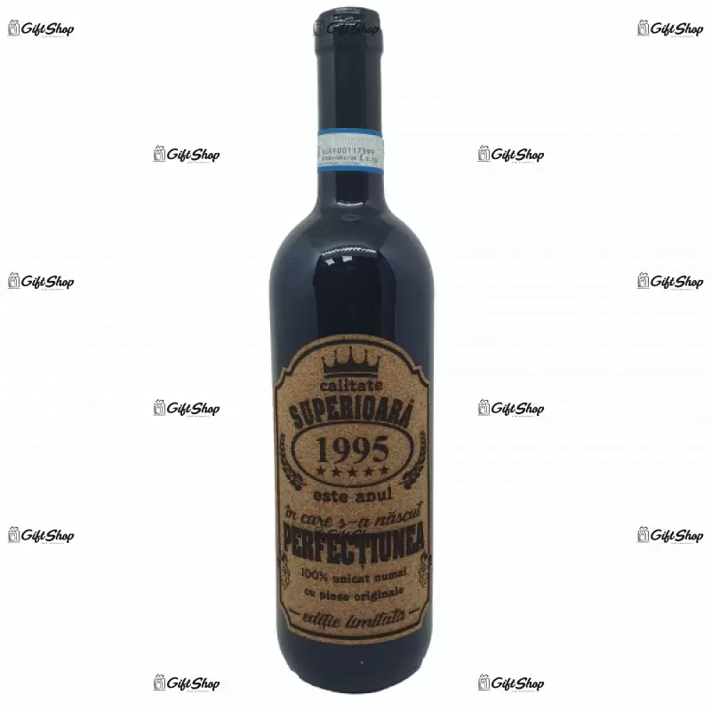 1995 este anul in care s-a nascut perfectiunea, editie limitata, vin rosu cabernet sauvignon, demisec, 750ml, 13.5% alcool