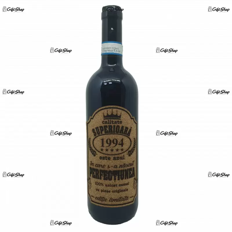 1994 este anul in care s-a nascut perfectiunea, editie limitata, vin rosu cabernet sauvignon, demisec, 750ml, 13.5% alcool