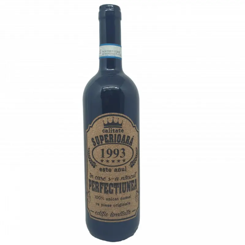 1993 este anul in care s-a nascut perfectiunea, eticheta pluta cu mesaj
