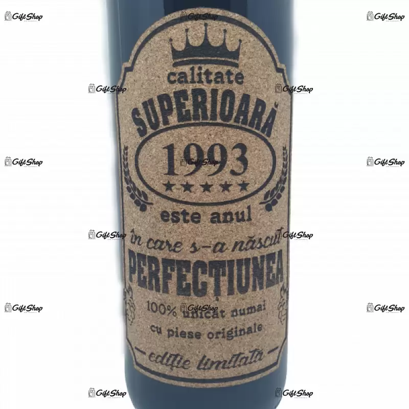 1993 este anul in care s-a nascut perfectiunea, editie limitata, vin rosu cabernet sauvignon, demisec, 750ml, 13.5% alcool