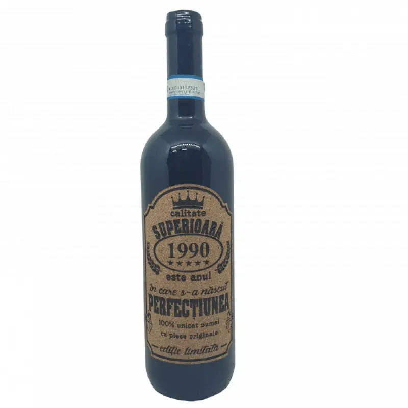 1990 este anul in care s-a nascut perfectiunea, eticheta pluta cu mesaj