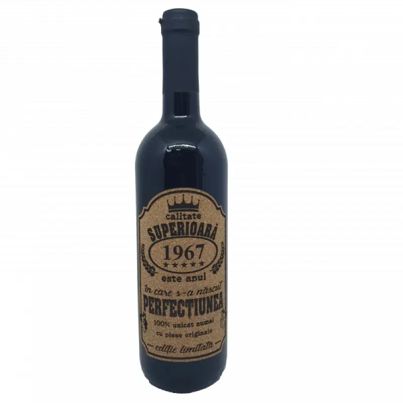 1967 este anul in care s-a nascut perfectiunea, eticheta pluta cu mesaj
