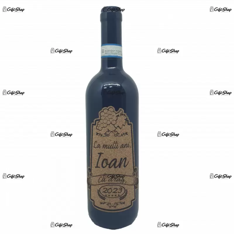 La multi ani si numele, vin rosu cabernet sauvignon, demisec, 750ml, 13.5% alcool