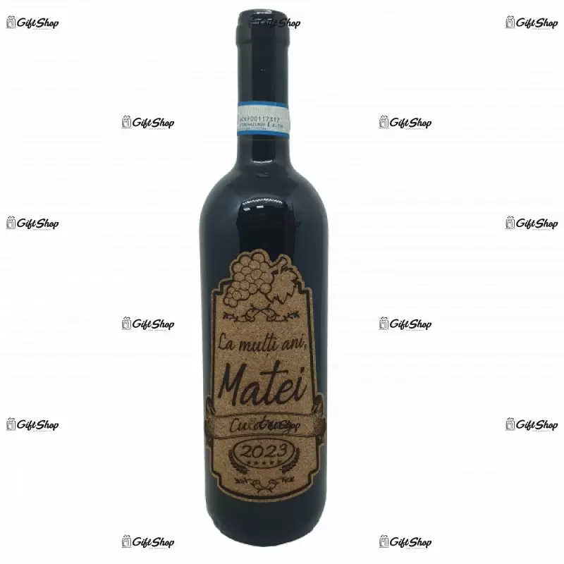 La multi ani si numele, vin rosu cabernet sauvignon, demisec, 750ml, 13.5% alcool