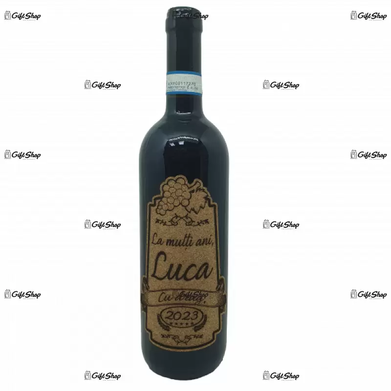 La multi ani si numele, vin rosu cabernet sauvignon, demisec, 750ml, 13.5% alcool