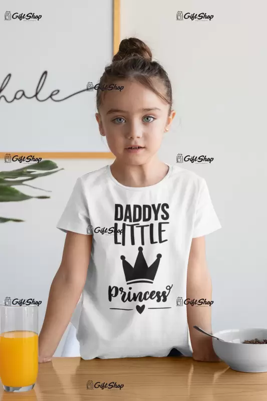Daddys little princess, tricou cu mesaj 1