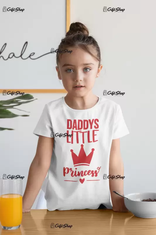 Daddys little princess, tricou cu mesaj 1