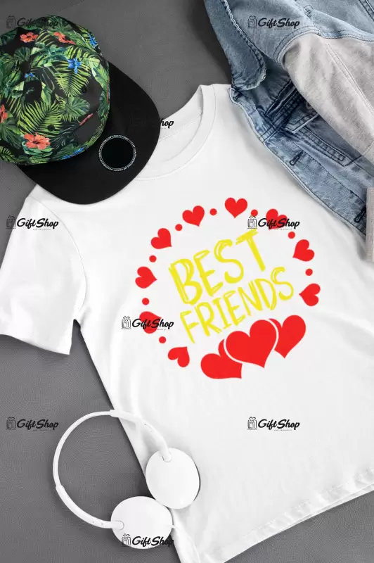 Best friends , tricou cu mesaj