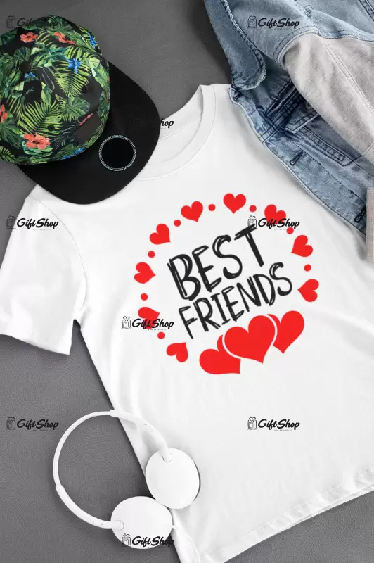 Best friends , tricou cu mesaj