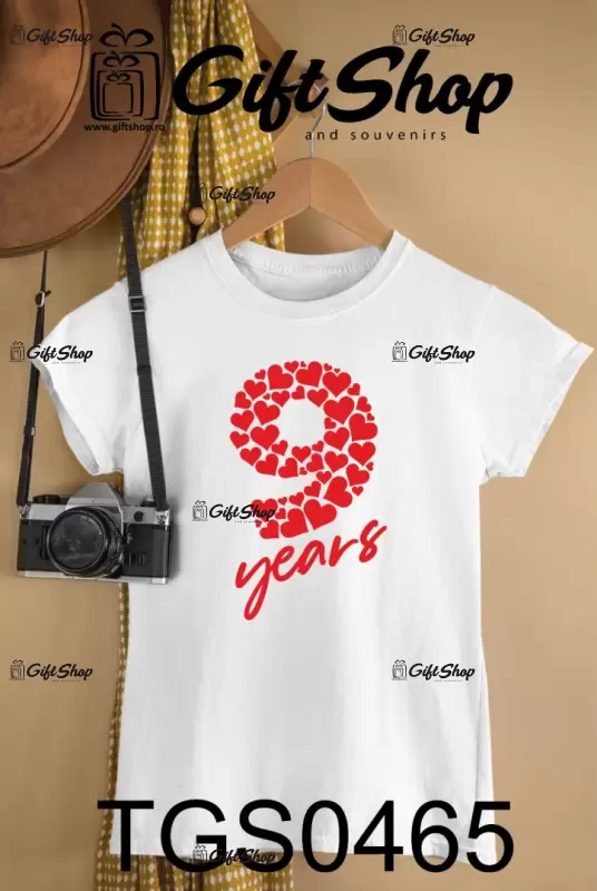Anul in forma de inimioare, se poate schimba varsta, tricou cu mesaj