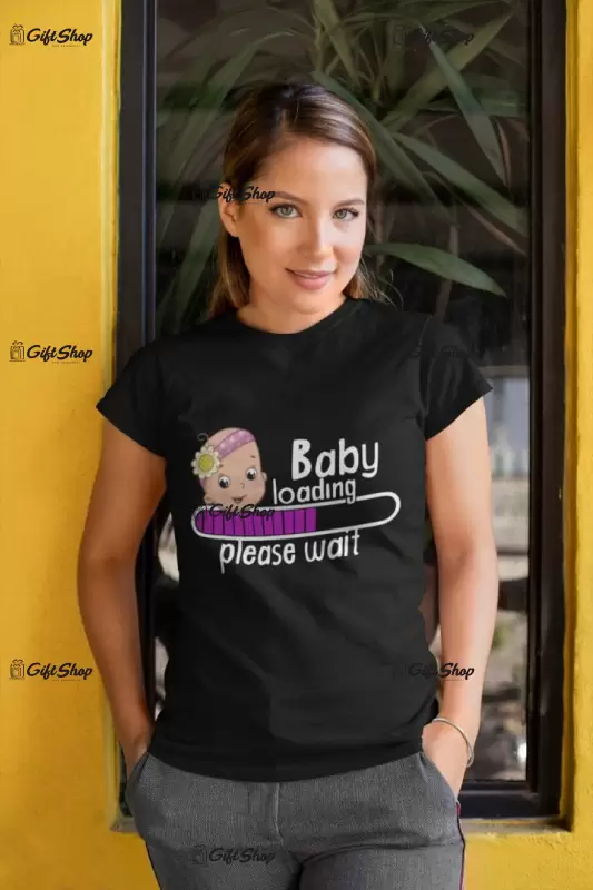 Baby loading fetita, tricou cu mesaj