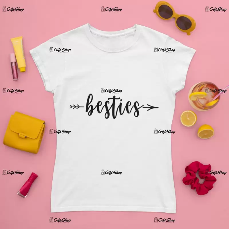 Besties, tricou cu mesaj