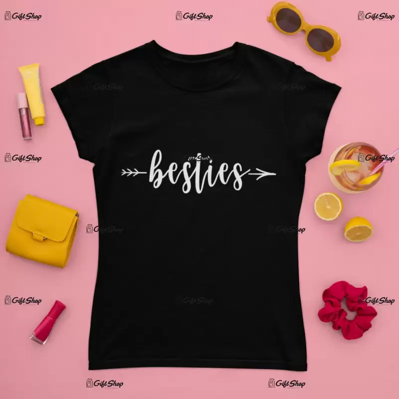 Besties, tricou cu mesaj