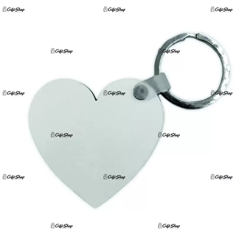Breloc inima mdf personalizat