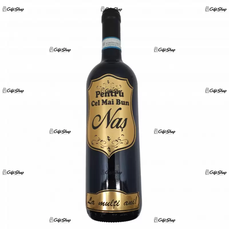 Pentru cel mai bun nas eticheta metalica aurie, vin rosu cabernet sauvignon, demisec, 750ml, 13.5% alcool