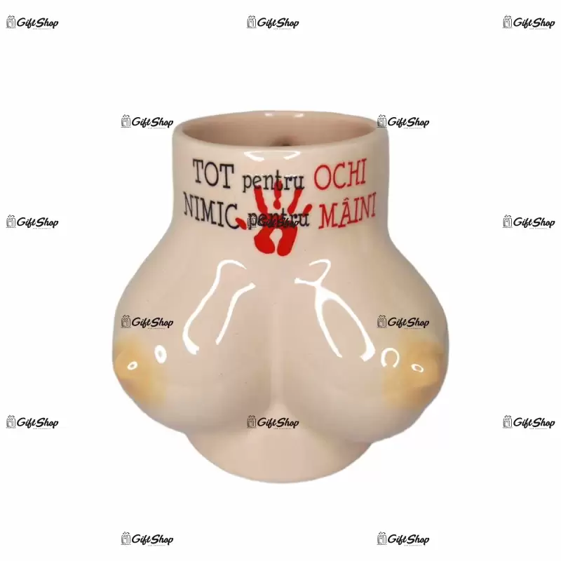 Cana ceramica in forma de tate