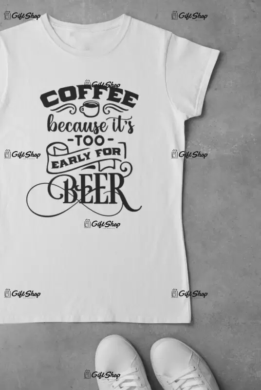 Coffee because it`s..., tricou cu mesaj