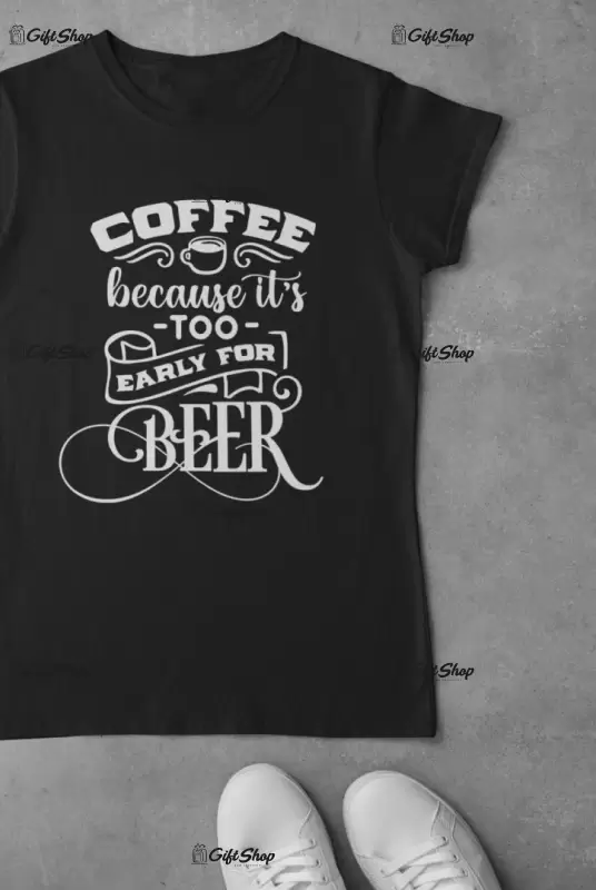 Coffee because it`s..., tricou cu mesaj