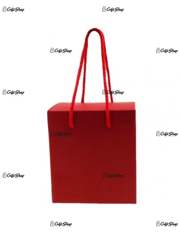Cutie rosie pentru cana tip plasuta