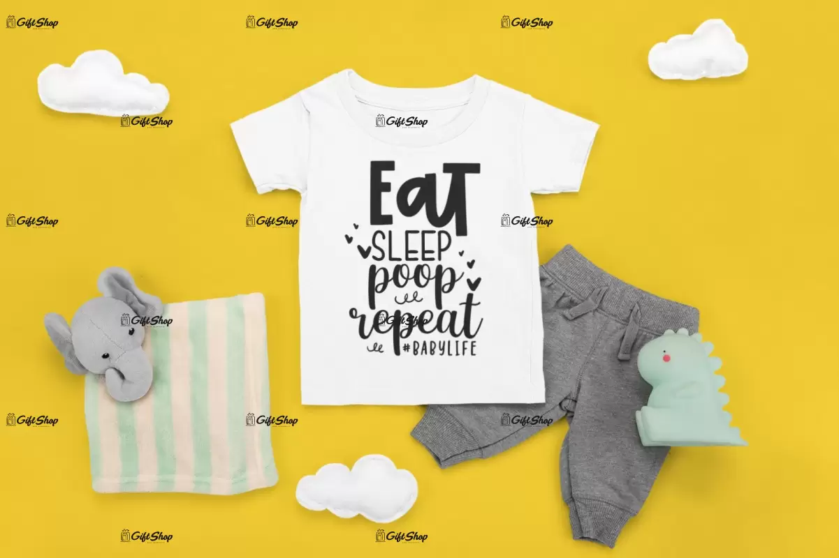 Eat sleep cute repeat , tricou cu mesaj, tgs0377