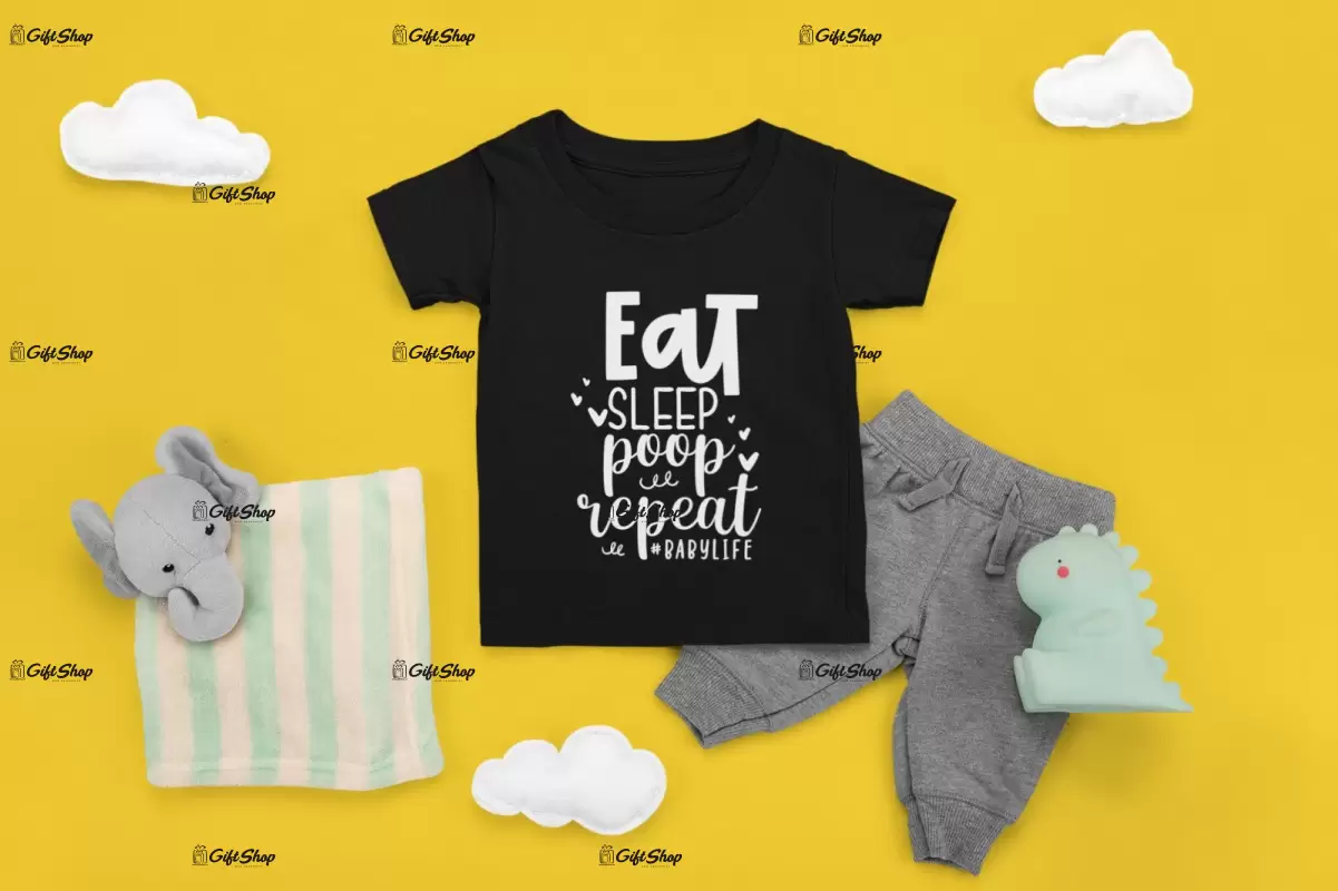 Eat sleep cute repeat , tricou cu mesaj, tgs0377