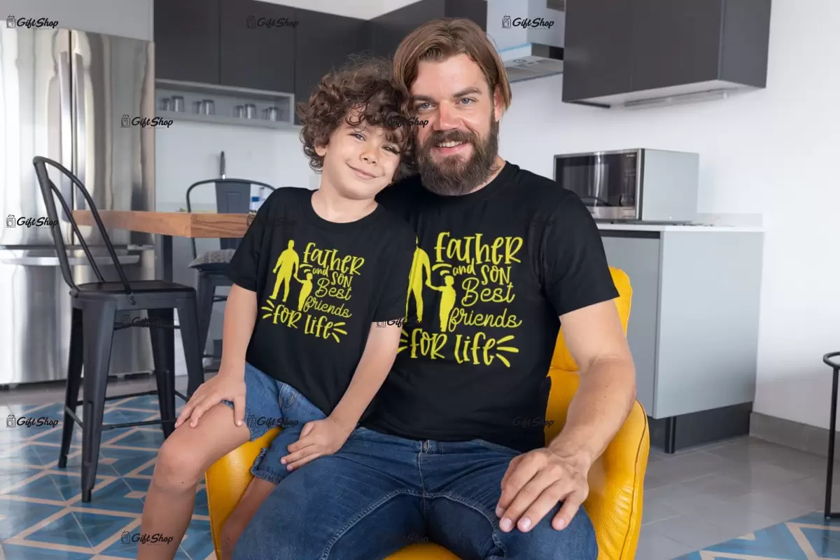 Father and son, set 2 tricouri cu mesaj, tgs0276s