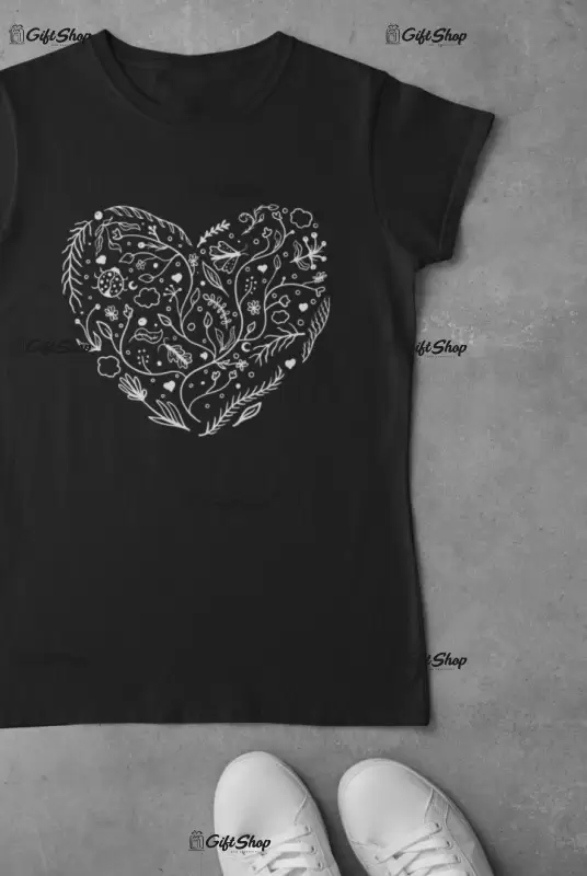 Heart inima- , tricou cu mesaj