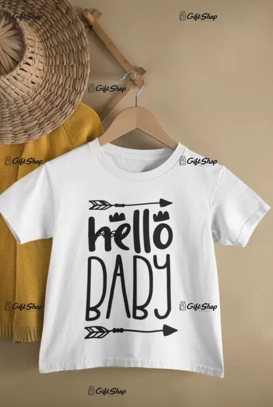 Hello baby, tricou cu mesaj