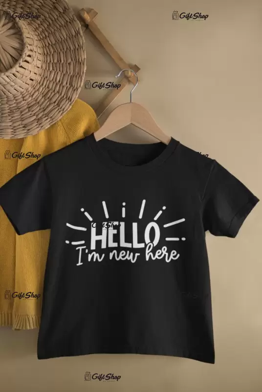Hello i`m new here..., tricou cu mesaj