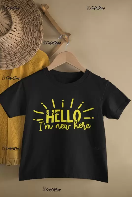 Hello i`m new here..., tricou cu mesaj