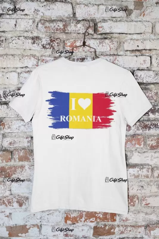 I love romania, tricou cu mesaj, model 1