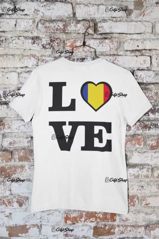 Love romania, tricou cu mesaj