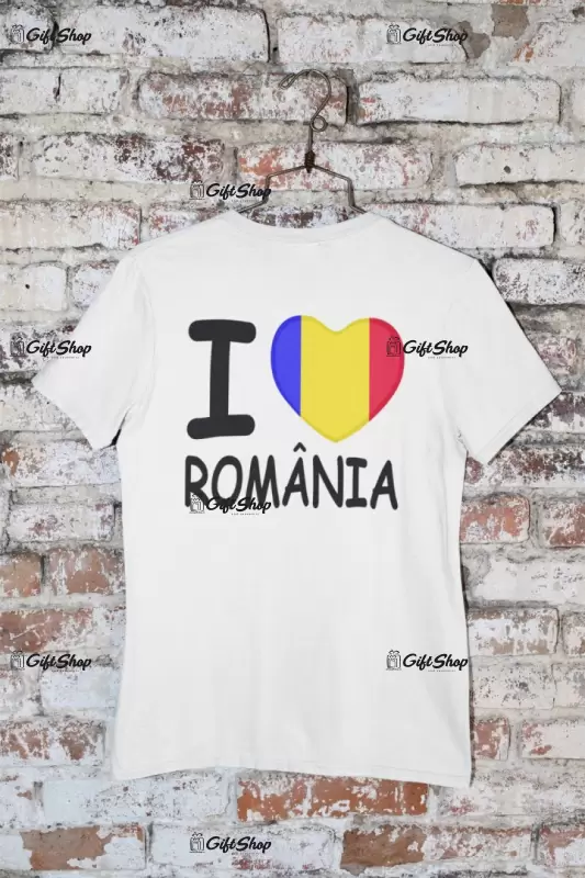 I love romania, tricou cu mesaj, model 2